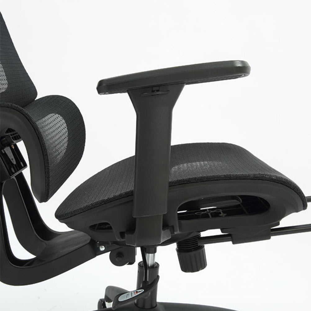 Vérin gaz classe 4 et base aluminium de la chaise E1PRO